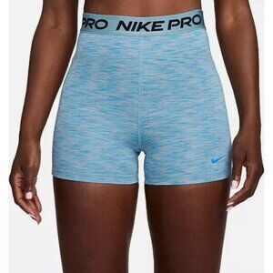 Nike Women's Pro 3" Space Dye Dri-Fit Compression Shorts Size S HJ6348-464 New